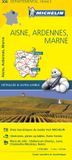 Carte Michelin 306 Wegenkaart Aisne, Ardennes, Marne