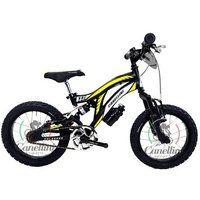 Canellini Kinderfiets VOLLEDIGE SUSPENSIE COLORADO 16 Zwart/Geel