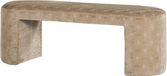 WOOOD Jacob Bankje Dessin - Geweven stof - Naturel - 46x130x46