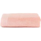 The One Towelling Organic Serviette de bain - 70 x 140 cm - Haute absorption d'humidité - Avec boucle de suspension - 550 gr/m² - 100% Coton biologique - Rose saumon
