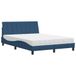 VidaXL Bed met matras, blauw, 160 x 200 cm, stof