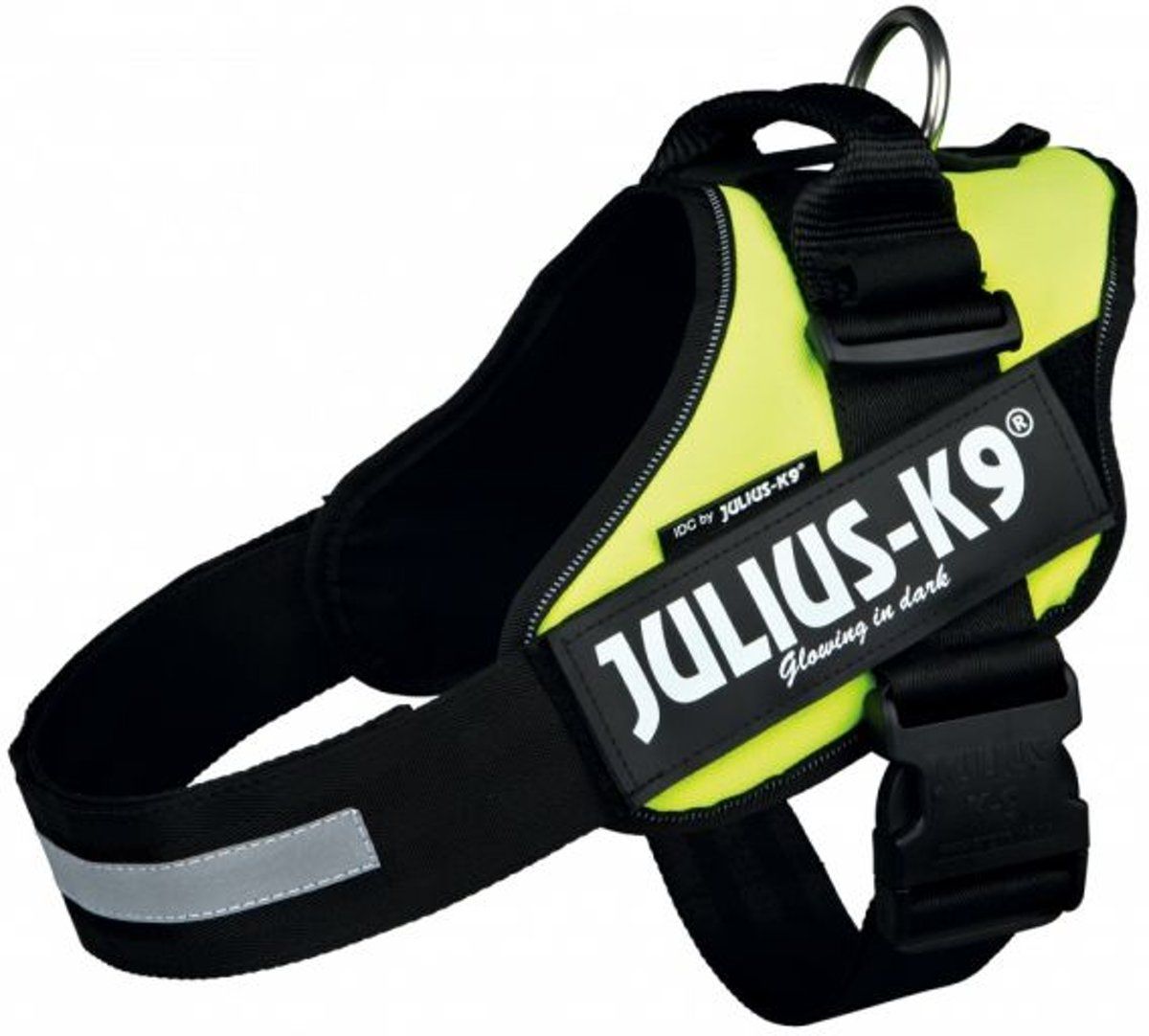 JULIUS K9 IDC Powertuig/Harnas - Maat 0/58-76cm - Neon Groen