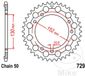 JT-prockets Couronne 46Z PAS 530 Diamètre Intérieur 130 Entraxe Fixation 152