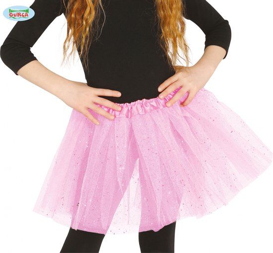 Fiestas Guirca Glittertutu Meisjes - Roze - Maat 128/134