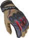 Macna Zairon Motorfiets handschoenen Zwart/Bruin XL
