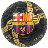 Lobbes Voetbal Lightning Black/Gold FC Barcelona - sportbal voor kinderen 22cm.