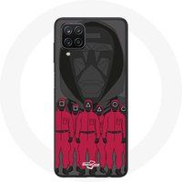 Maniacase Hoesje voor Samsung Galaxy A12 Inktvis Game Poster maskers personages