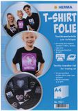 Herma T-shirt transferfolie, DIN A4, donker textiel, wit, mat