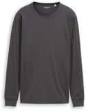 Tom Tailor Chemise basique en coton à manches longues - Taille XL - Tarmac Grey