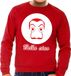 Bellatio Decorations Salvador Dali bankovervaller sweatshirt rood - Bella Ciao M