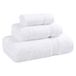 Superieure Superior Collection handdoekenset, 100% gekamd katoen, langstapelig, wit, 3 stuks