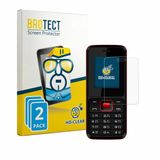 BROTECT - Screenprotector voor Karbonn K19 Rock - Folie Beschermfolie transparant 2 Stuks