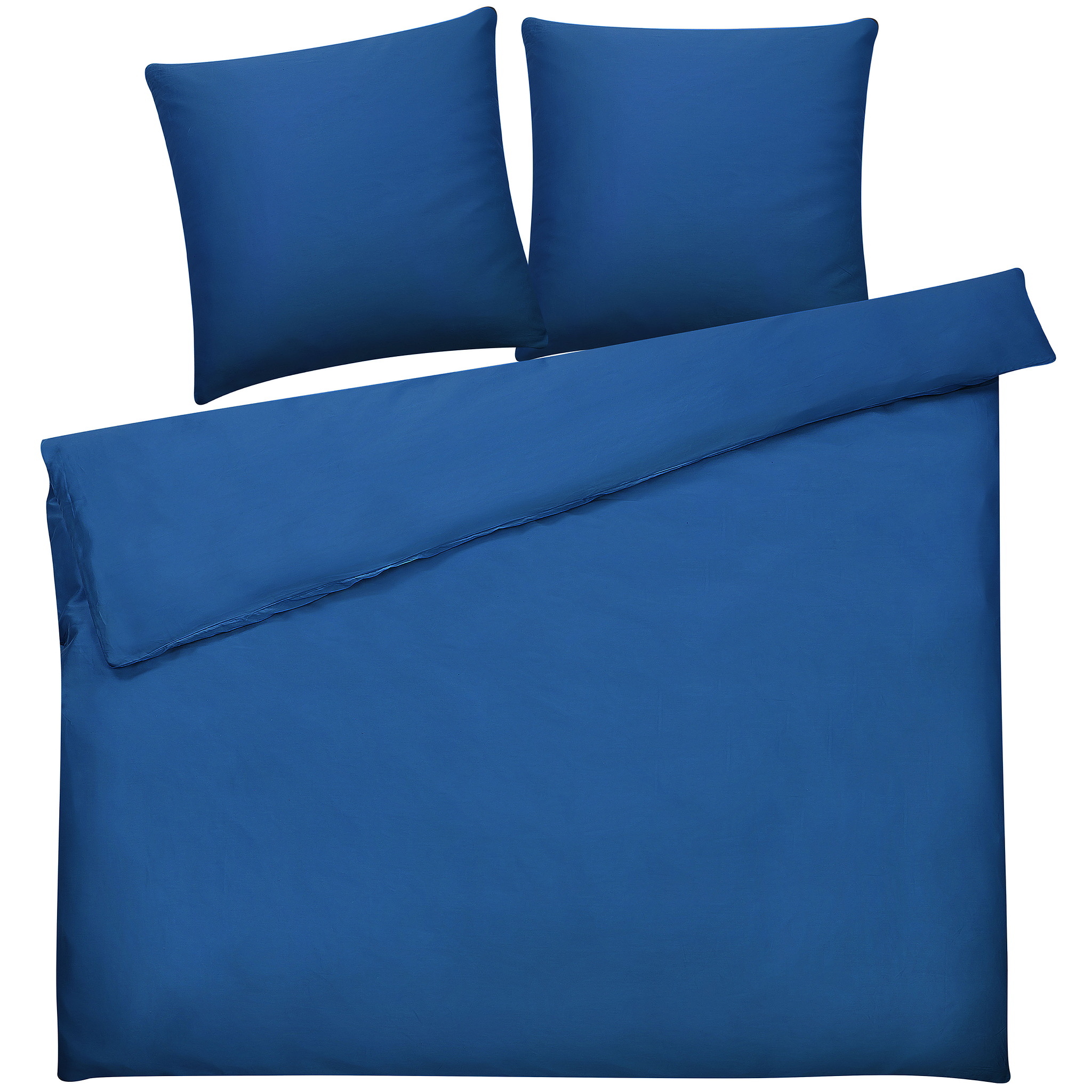 BELIANI Beliani HARMONRIDGE - Beddengoed - Blauw - 220 x 240 cm - Katoen