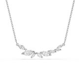 Swarovski Mesmera Halsketting, Marquise-Slijpsel, Wit, Rodium Verguld