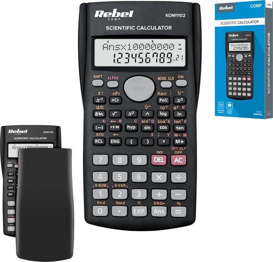 Rebel SC-200 Serie - Wetenschappelijke Rekenmachine - Zwart