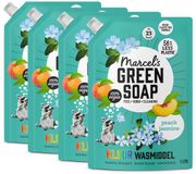 Marcel's Green Soap Wasmiddel Navulling Voordeelbox Kleur Perzik & Jasmijn 4 x 1000 ml