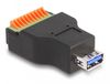 DeLOCK 66239 USB Type-A 10 pin borne Zwart, Groen