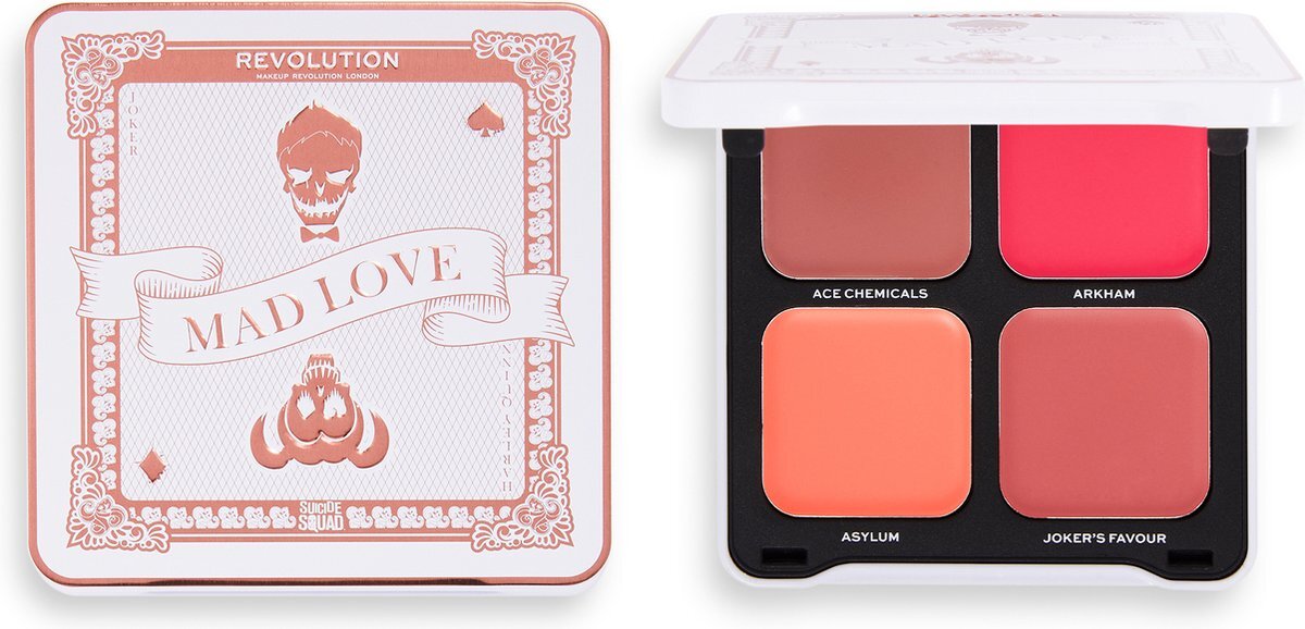 Makeup Revolution x DC™ - Mad Love Cream Blusher Quad