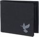 oxmox New Cryptan RFID Protect Querscheinbörse Freedom Pigeon Print Grey Black zwart