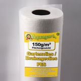 Aquagart 187,5 m² tuinvlies, onkruidwerend doek, drainagevlies, 150 g, 1,5 m breed