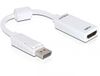 DeLOCK 61767 - Kabel - 0,125 m - Wit