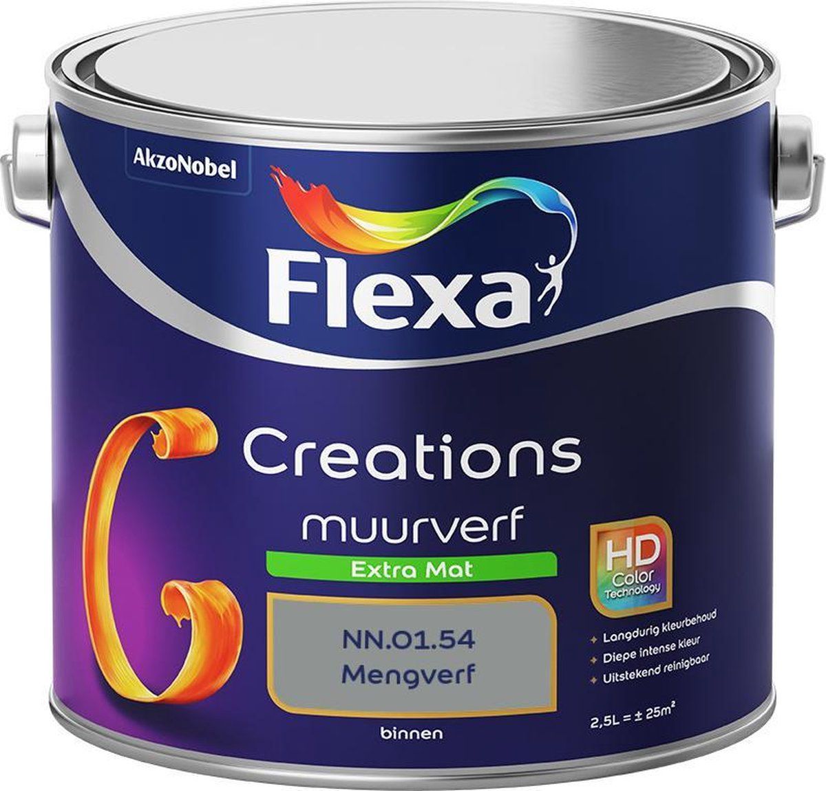 FLEXA Creations Muurverf - Extra Mat - NN.01.54 - 2,5 Liter