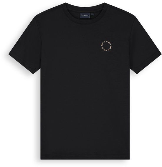 Ballin Amsterdam Jongens Regular fit T-shirt Crewneck SS Zwart Maat 16