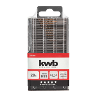 KWB KWB HSS-M2 Titanium mini borenset 0,3 - 1,6 mm (20 stuks)