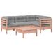 vidaXL 5-delige Loungeset met kussens massief douglas vurenhout