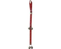 Poochiebells Home is where the Dog is - Rood/Goud Aluminium/Textiel Hondendeurbel