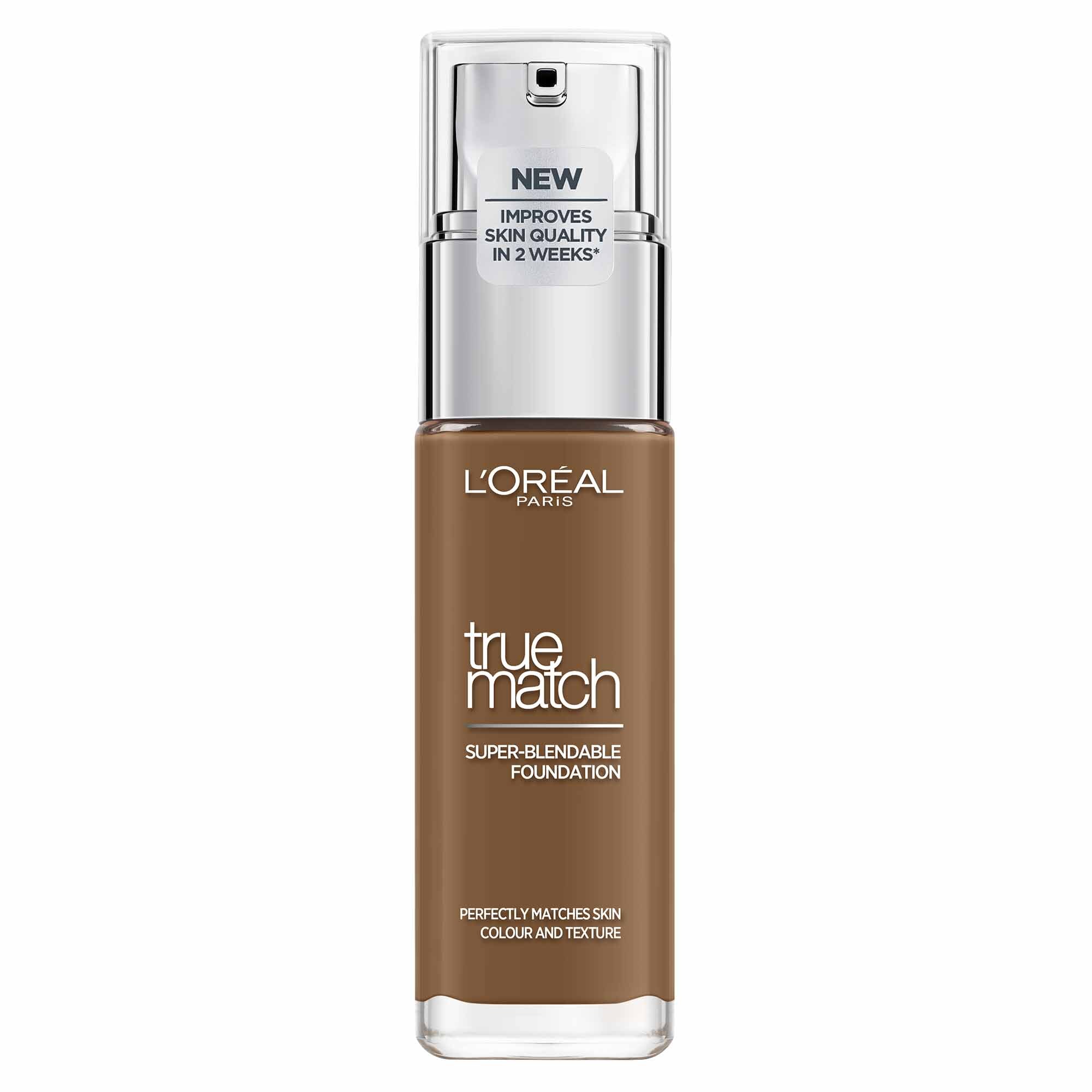 L'Oréal True Match Foundation 10.W Deep Golden – Foundation met Hyaluronzuur & Natuurlijke Dekking, met SPF 17 - 30 ml