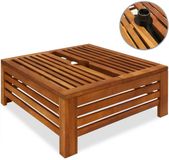 Casaria Parasolvoet Tafel Bruin Acaciahout Vierkant 62x62x26cm