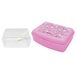 Nerthus FIH 1226 kinder lunchbox unicorns met verdeler en vork herbruikbare broodtrommel school
