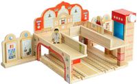 BigJigs Houten Treinstation Speelgoed