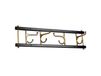 Essem Design Porte-manteaux Maxi 4 Noir-Laiton