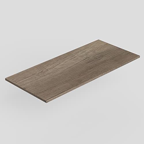 Baikal Werkblad van hout voor badkamer, melamine, 16 mm, combineerbaar met modulair meubelstukken