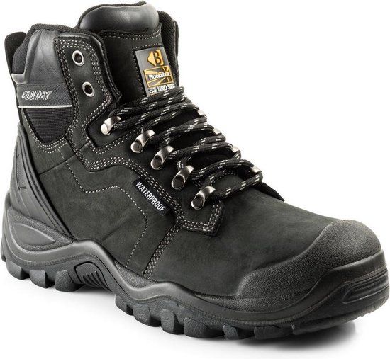 BuckBootz Schoen BSH009 HG S3 + KN - Zwart BSH009BK - 44