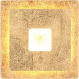 TRIO LEANO Wandlamp Goud Metaal Vierkant