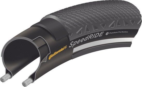 Continental Speed Ride - Buitenband - 42-622 - Zwart - 28 inch - Vouwband