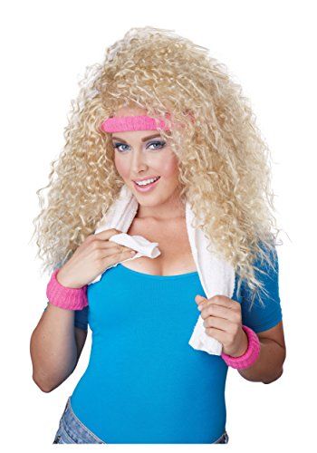 Blonde 80s Wig with Headband - Blonde