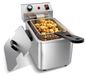 Friteuse électrique, acier inoxydable, 4 litres, 2500 watts, avec cuve amovible