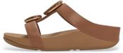 Fitflop Sandalen Fino Marbled-Stone H-Bar Slides Dames Bruin Maat 41