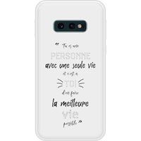 Samsung Bedrukt siliconen hoesje compatibel met Galaxy S10e Une Seule Vie