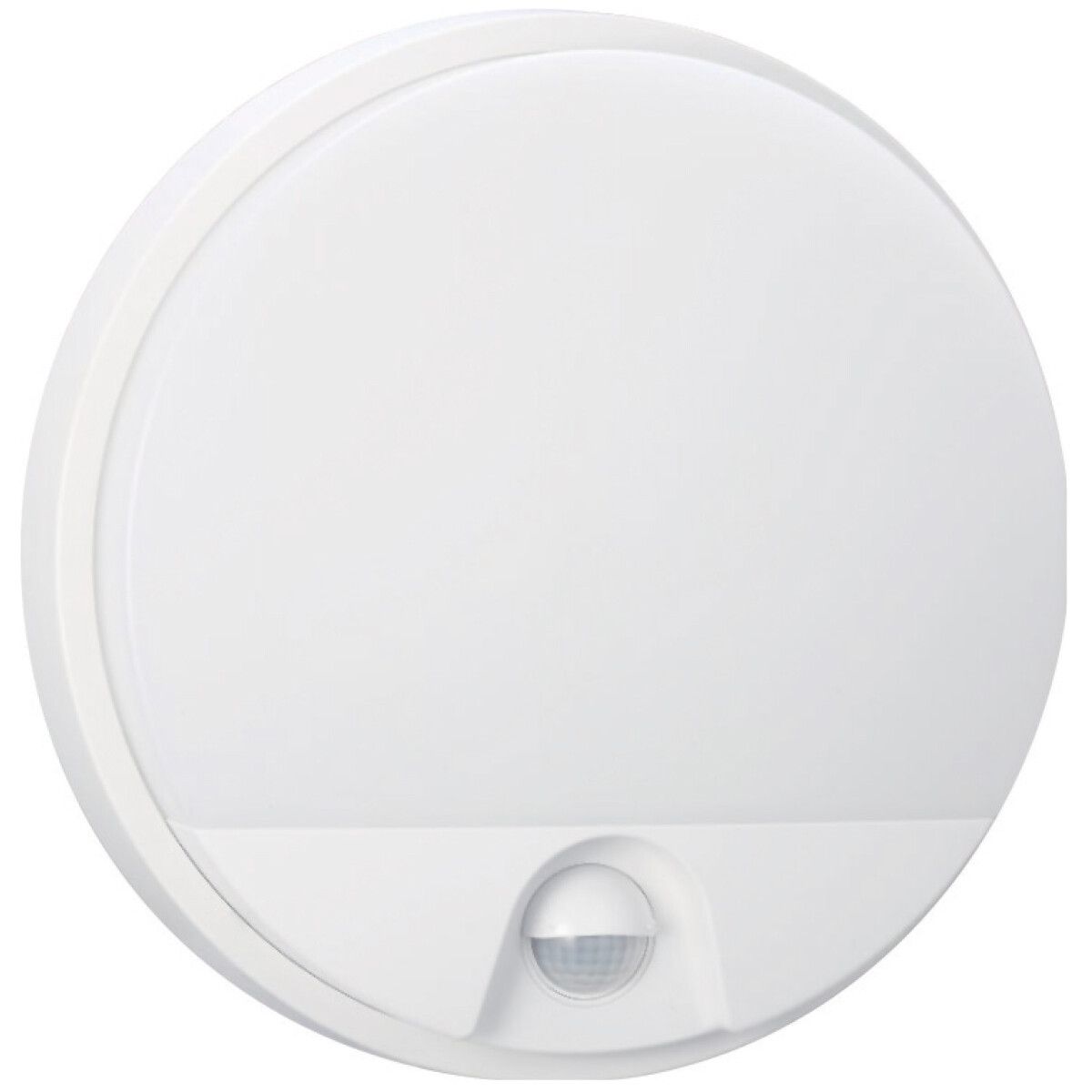 BES LED Hoktan - Wandlamp Buiten - 15W - Natuurlijk Wit 4200K - Wit - Rond