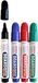 Verhaak Whiteboardmarkers 3 mm - Zwart/Blauw/Rood/Groen - 4 Stuks
