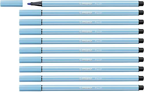 Stabilo Pen 68 - 10 stuks - azuur blauw