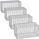 Songmics Paniers gabions 100 x 30 x 30 cm – set de 4 – Argent