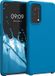 kwmobile telefoonhoesje geschikt voor Oppo Find X3 Lite - Hoesje met siliconen coating - Smartphone case in Caribisch blauw
