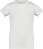 CMP Meisjes T-shirt Kort Polyester Wit Ronde Hals Korte Mouw 8 Jaar