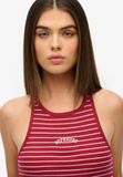 Superdry - Essential Logo racerback hemdje met strepen - Dames - Vesten